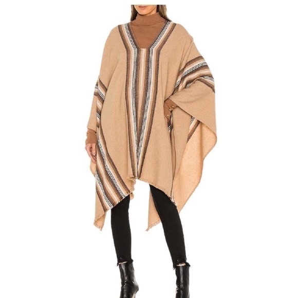 Nili Lotan wool blend poncho sweater one size New With Tags - Picture 1 of 16